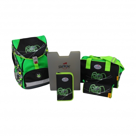 Ранец DerDieDas Ergoflex XL Кислотный паук