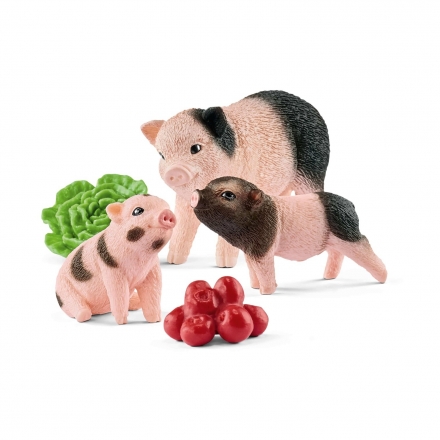 Набор Schleich Карликовая домашняя свинья с поросятами
