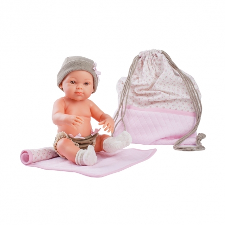 Кукла Бэби с рюкзаком и одеяльцем, 32 см, розовый