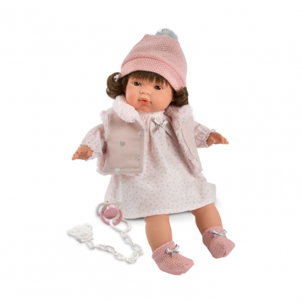 Кукла Llorens Лола в розовом, 38 см, со звуком