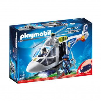 Полицейский вертолет Playmobil с LED прожектором