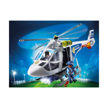Полицейский вертолет Playmobil с LED прожектором