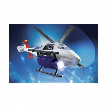 Полицейский вертолет Playmobil с LED прожектором
