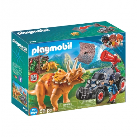 Вражеский квадроцикл Playmobil с трицератопсом