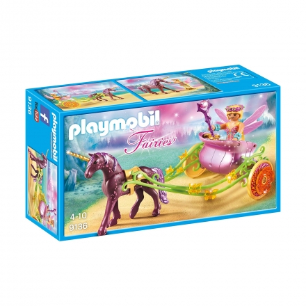 Расписанный единорогами сказочный экипаж Playmobil