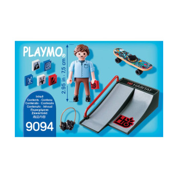 Скейтбордист с пандусом Playmobil