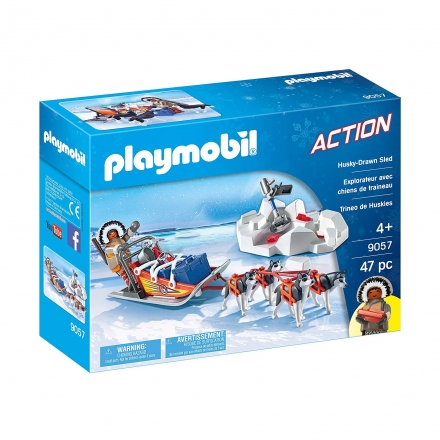 Хаски с нарисованными санями Playmobil