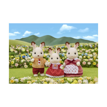 Набор Sylvanian «Семья шоколадных кроликов», 3 фигурки