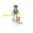 Девушка серфер с собакой