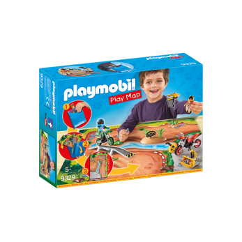 Игровая карта Playmobil Мототрасса