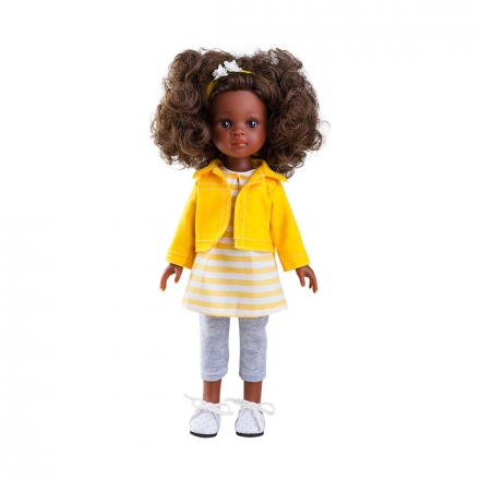 Одежда жёлтый костюм для куклы Нора, 32 см