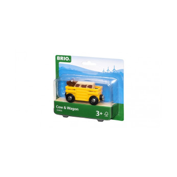 Вагон с коровой Brio 