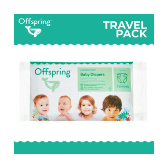 Подгузники Offspring, Travel pack, M, 3 шт