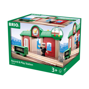 Звукозаписывающая ж/д станция Brio с часами 