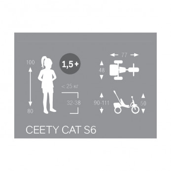 Трехколесный велосипед Puky Ceety CAT S6 