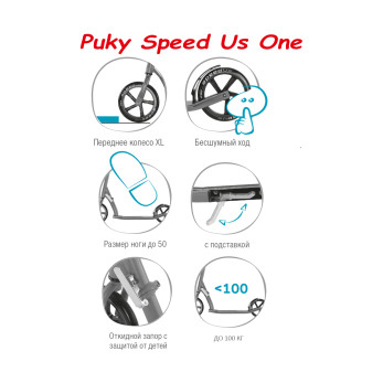 Самокат Puky Speed Us One 5000