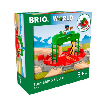 Переключаемый перекрёсток Brio с 7 направлениями и с фигуркой