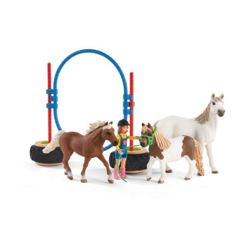 Набор Schleich Прыжки в конюшне