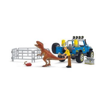 Набор Schleich Внедорожник с Дино-форпостом