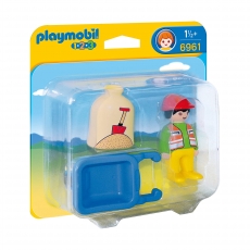 Набор Playmobil Строитель с тачкой