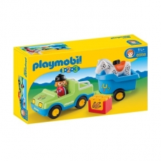 Набор Playmobil Автомобиль с коневозкой