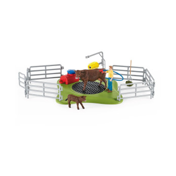 Набор Schleich Весёлая мойка для коровы