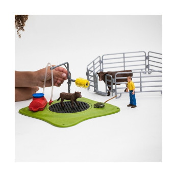 Набор Schleich Весёлая мойка для коровы