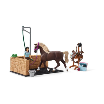 Набор Schleich Мойка для лошадей с Эмили и Луной