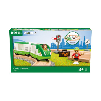 Круговая железная дорога Brio с зеленым поездом