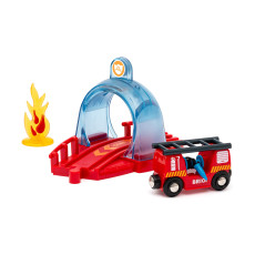 Набор Brio со спасательным тоннелем и пожарной машиной Smart Tech Sound
