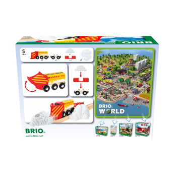 Снегоуборочный поезд Brio с грузом