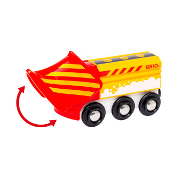 Снегоуборочный поезд Brio с грузом