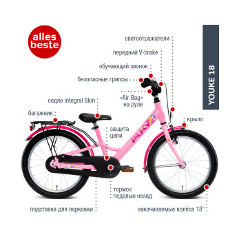 Двухколесный велосипед Puky Youke 18"