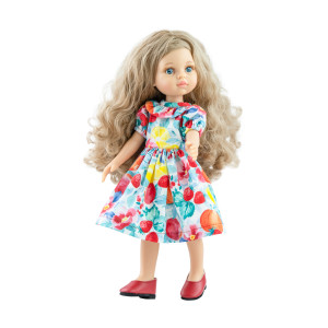 Кукла Карла в ярком платье, 32 см