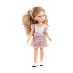 Кукла Мария Хосе в платье с бахромой, 32 см