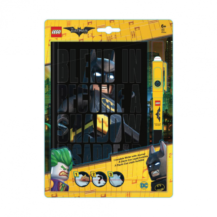 Канцелярский набор Lego Batman Movie, блокнот и ручка с фонариком