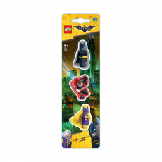 Набор ластиков Lego Batman, Batgirl, Harley Quinn