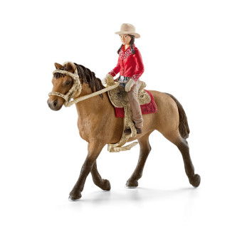 Набор Schleich Наездница с лошадью в стиле вестерн
