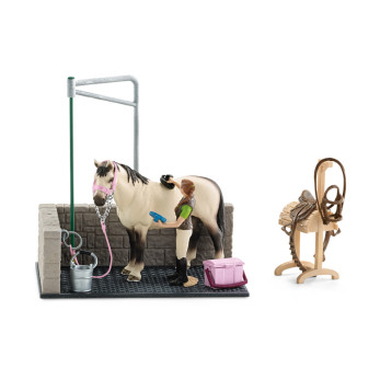 Набор Schleich для мойки лошадей