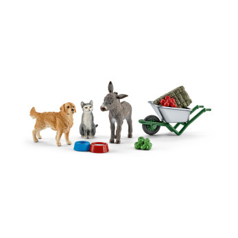 Набор Schleich Кормление на ферме