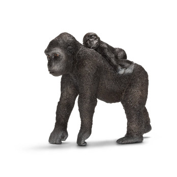 Фигурка Schleich Горилла, самка с детёнышем