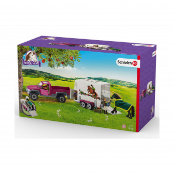 Набор Schleich Пикап с прицепом для лошади